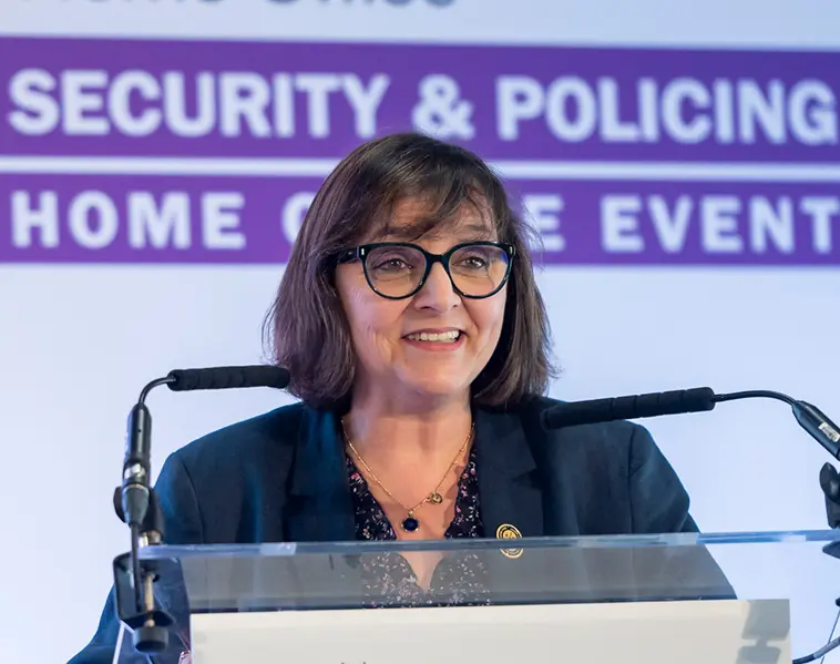 Figen Murray OBE speaking at Security & Policing.