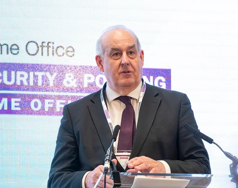 Lord Hanson speaking at Security & Policing.