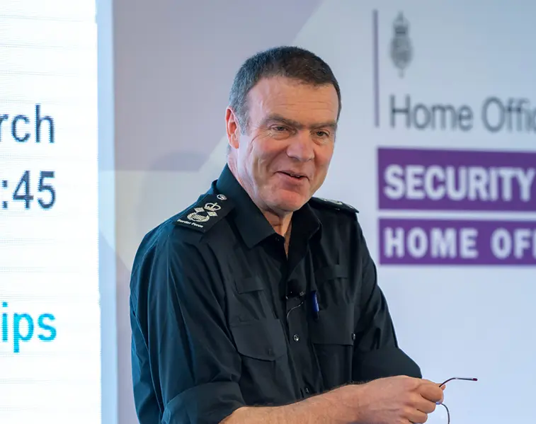 Phil Douglas speaking at Security & Policing.