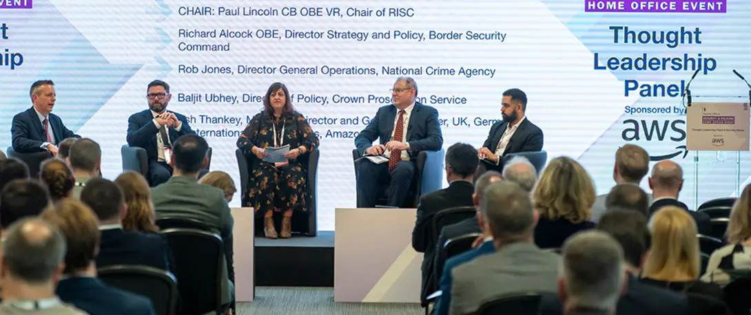 Panellists address an audience at the ADS Thought Leadership Panel.