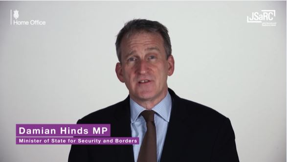 Minister of State for Security and Borders, Damian Hinds MP invites you to register to attend Security & Policing 2022